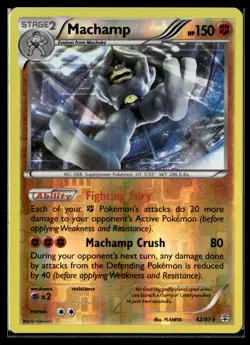 Pokemon TCG | Generations | Machamp | 42/83 | Reverse Holo | LP - Image 1