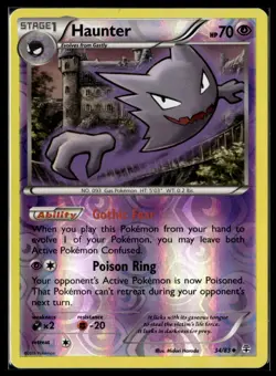 Pokemon TCG | Generations | Haunter | 34/83 | Reverse Holo | LP - Image 1