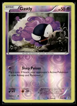 Pokemon TCG | Generations | Gastly | 33/83 | Reverse Holo | LP - Image 1