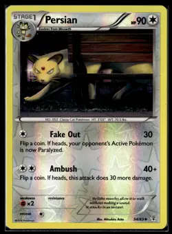 Pokemon TCG | Generations | Persian | 54/83 | Reverse Holo | LP - Image 1