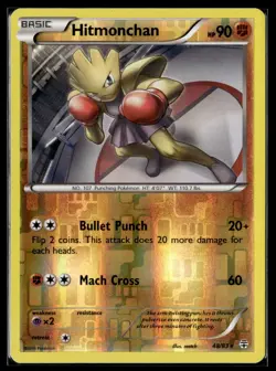 Pokemon TCG | Generations | Hitmonchan | 48/83 | Reverse Holo | LP - Image 1