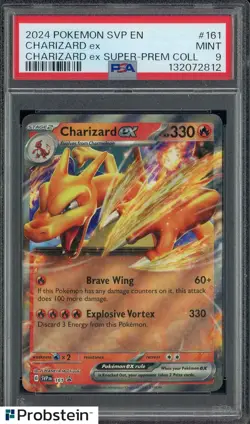 2024 Pokemon SVP EN Super Premium Collection #161 Charizard ex PSA 9 MINT - Image 1