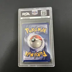 Machop 52/102 Base Set Common Pokemon Card 1999 Unlimited PSA 9 MINT - Image 2