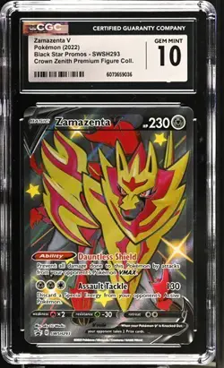 CGC Gem Mint 10: Zamazenta V (SWSH293) Pokemon Crown Zenith Promo (EN) - Image 1