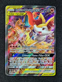 2019 Pokemon CHARIZARD & BRAIXEN GX #SM230 Black Star Promo Generations Prem. - Image 1