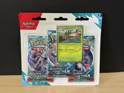 POKEMON SCARLET & VIOLET JOURNEY TOGETHER SEALED 3 PACK BLISTER YANMEGA SV09 - Image 1