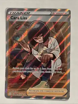 Pokemon Trainer Cara Liss Full Art Shining Fates Holo Card 067/072 Ultra Rare NM - Image 1