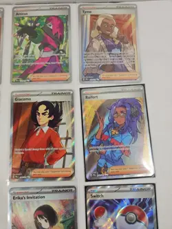 Pokemon Lot Of Full Art Trainers: Erika's Invitation 203/165,Dawn 118/094 & More - Image 4