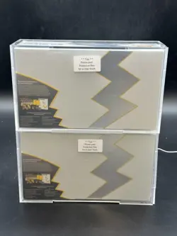 Lot (2) Pokemon TCG Celebrations Ultra Premium Collection Sealed w/ Acrylic Case - Image 3