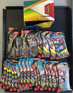 Lot of (24) Pokemon TCG Mega Evolution Single Pack Blister w/ 24x Sleeved Packs - Image 1