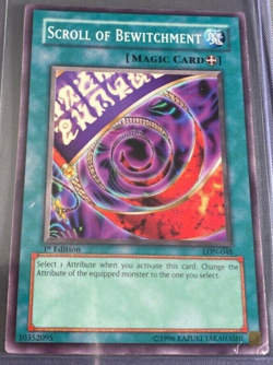 Scroll of Bewitchment - LON-048 - Common - 1st Edition Lightly Played Yugioh Car - Image 1