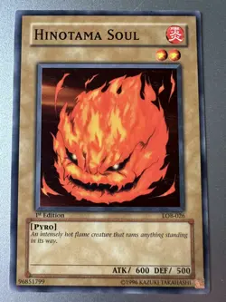 2002 Yu-Gi-Oh Legend Blue Eyes White Dragon 1st Edition Hinotama Soul LOB-026 LP - Image 1