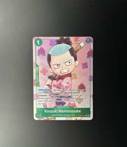 One Piece TCG English OP01-041 (PRB01) Kouzuki Momonosuke Alt Art Parallel - Image 1
