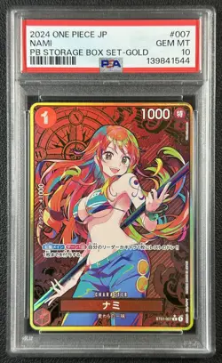 NAMI PSA 10 2024 ONE PIECE JAPANESE JP #ST01-007 PB STORAGE GOLD 544 - Image 1