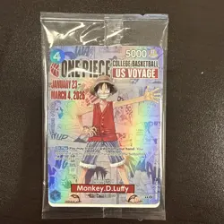 One Piece Monkey.D.Luffy College Basketball US Voyage Promo Card - Image 1