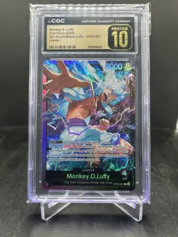 2025 One Piece ST26 Monkey D. Luffy Leader Purple/Black CGC Pristine 10 OP09-061 - Image 1