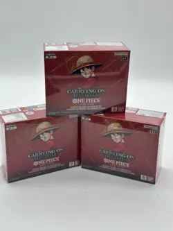 #2 Lot of (3) One Piece English OP-13 Carrying On His Will Booster Boxes Sealed - Image 1