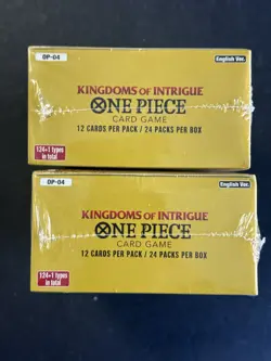 Lot of (2) One Piece English OP-04 Kingdoms of Intrigue Booster Boxes Sealed - Image 5