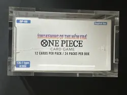 One Piece EN OP-05 Awakening of the New Era Booster Box Sealed w/ Acrylic Case - Image 3