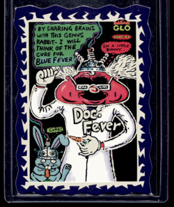 Oddbooz | GLO GHC-61 | Doc. Fever Trading Card | Gross-Out Mad Scientist | LP - Image 1
