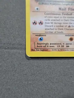 Pokemon Dark Charizard Holo Rare TCG Card 4/82 Moderate Play - Image 4