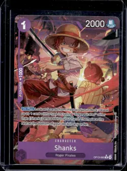 One Piece Card Game Carrying On His Will Shanks Alternate Art #OP13-065 - Image 1