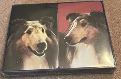 Vintage Lassie Collie Dogs Playing Cards 2 Decks - Image 1