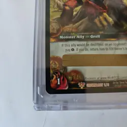 Vicious Grell World of Warcraft Crown Loot Card LP Unscratched Unused Wow Tcg - Image 2