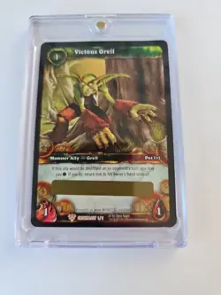 Vicious Grell World of Warcraft Crown Loot Card LP Unscratched Unused Wow Tcg - Image 3