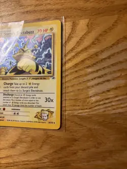 Pokemon TCG Lt. Surge's Electabuzz Gym Heroes Holo Card 6/132 - Image 2