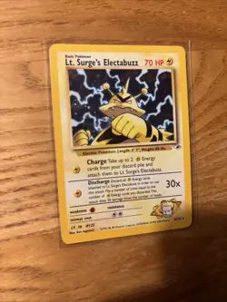 Pokemon TCG Lt. Surge's Electabuzz Gym Heroes Holo Card 6/132 - Image 3