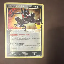 Pokemon TCG Greninja ☆ SWSH144 Sword & Shield Promo Holo 130HP Mist Slash Card - Image 1