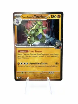 Team Rocket's Tyranitar (Pokemon Center Exclusive) 096/182 Promo Card - Image 1