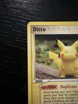 Ditto EX Delta Species Card 63/113 Pikachu Regular MP Condition 2005 - Image 2