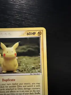 Ditto EX Delta Species Card 63/113 Pikachu Regular MP Condition 2005 - Image 5
