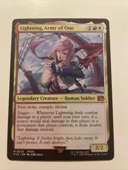 Magic the Gathering Final Fantasy Lightning Army of One Regular Card #233 - Image 1