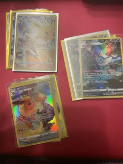 Pokemon Brilliant Stars Trainer Gallery Jolteon Vaporeon Flareon 3 Card Set - Image 1