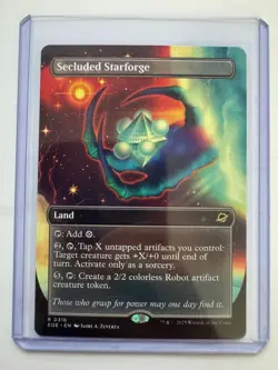 Secluded Starforge (Borderless) #0393 Edge of Eternities Non-Foil NM ENG - Image 1