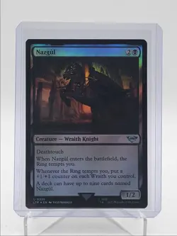 NAZGUL 2023 MTG LORD OF THE RINGS: TALES OF MIDDLE-EARTH FOIL 1/2 Q5966 - Image 1