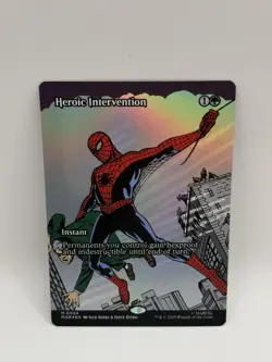 2025 MTG Marvel Spider-Man Heroic Intervention M 0034 FOIL BORDERLESS - Image 1