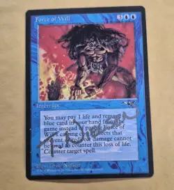 UNPLAYED SIGNED NM MTG Force of Will Alliances TERESE NIELSEN EDH CUBE VTG - Image 1