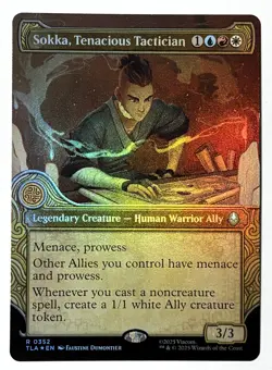 Sokka, Tenacious Tactician - Showcase FOIL - MTG Avatar - TLA 352 - Image 1