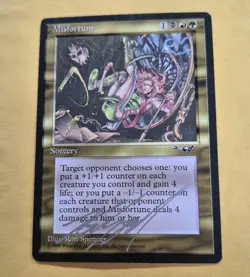 UNPLAYED SIGNED Misfortune Alliances MTG NM RON SPENCER EDH CUBE VTG - Image 1