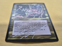 UNPLAYED SIGNED Misfortune Alliances MTG NM RON SPENCER EDH CUBE VTG - Image 3
