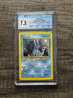 Pokemon Suicune Neo Revelation Unlimited Holo 14/64 CGC 7.5 Near Mint - Image 1