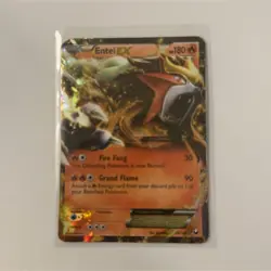 Pokemon Entei EX Ultra Rare Holo Dark Explorers 13/108 180 HP Card - Image 1