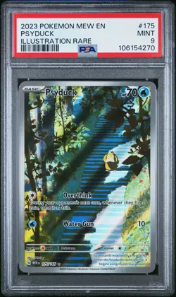 2023 POKEMON MEW EN-151 ILLUSTRATION RARE #175 PSYDUCK PSA 9 - Image 1