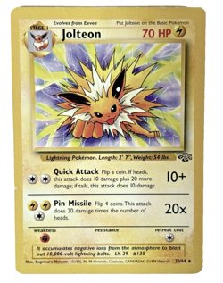 1999 Pokemon Jolteon 20/64 Jungle Set Rare WOTC – Vintage Original Card NM/LP - Image 5