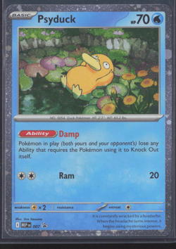 Pokemon TCG | Black Star Blister Pack Promo Cosmos | Psyduck | MEP007 | LP - Image 1