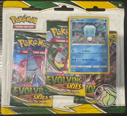 2021 Pokemon TCG - Evolving Skies Blister | SEALED 3 Pack | Eiscue - Image 1